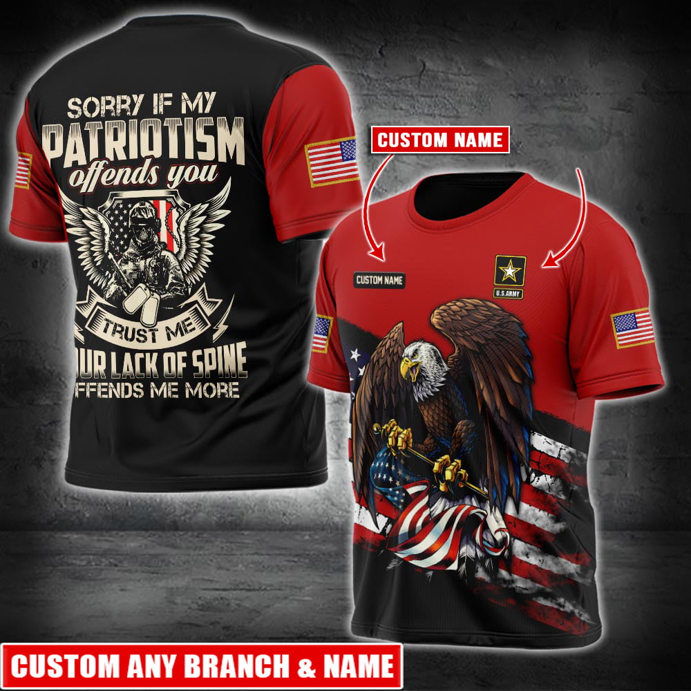 Sorry if my patriotism offends you - T-Shirt - 999Custom.com