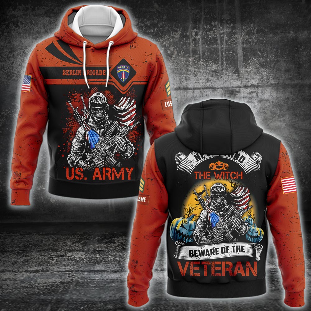 Beware Of The Veteran - Army Division - Hoodie - 999Custom.com