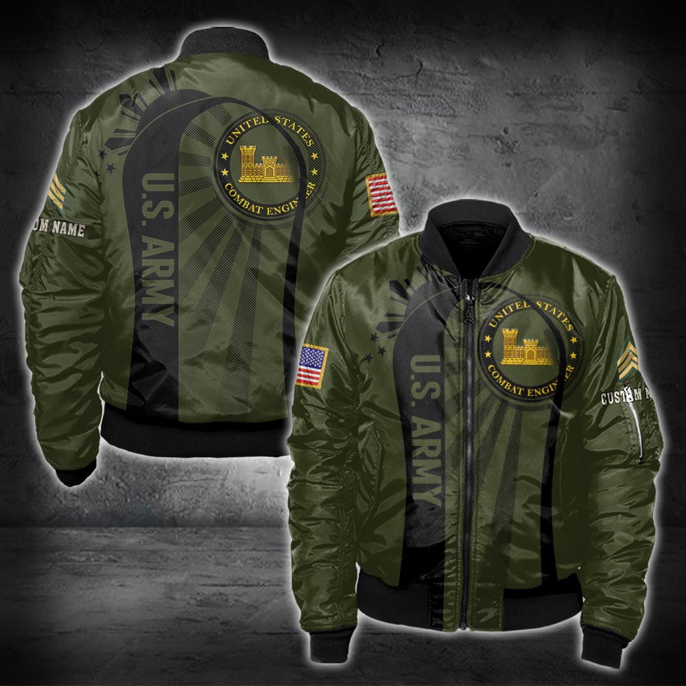 US Military - Army Branch - Bomber Jacket - 999Custom.com