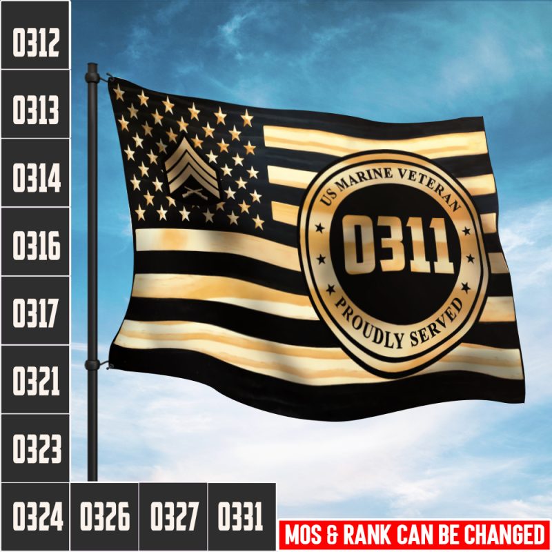 US Military - Marine MOS - Flying Flag 2×3 Feet(60×90 Cm) - 999Custom.com