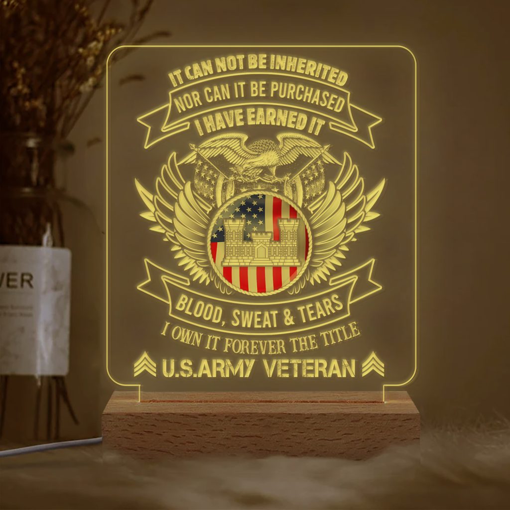 Army Branch – Personalized Led Lamp TKT6994 - 999Custom.com