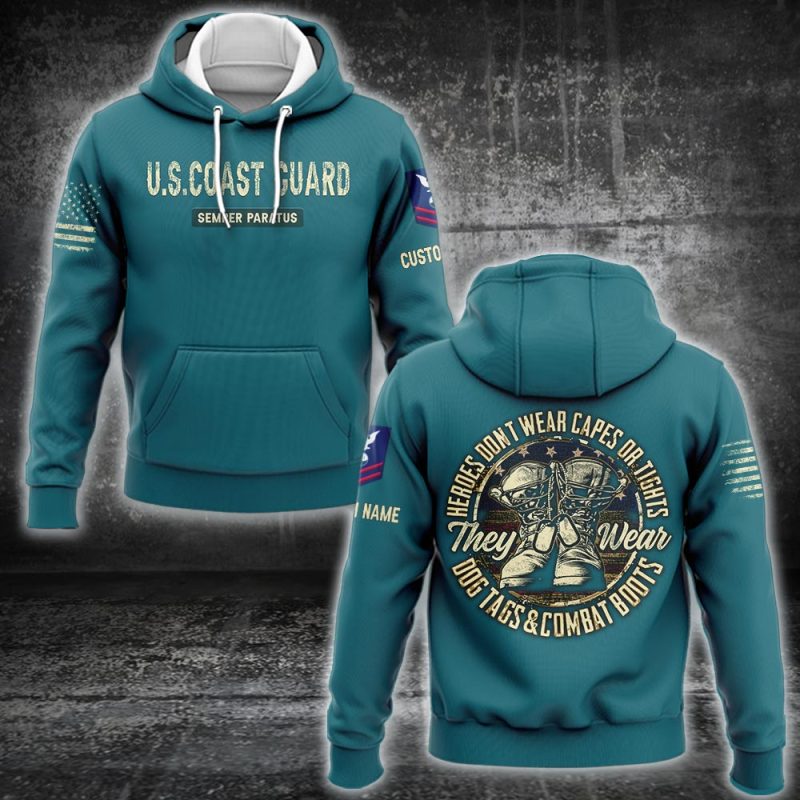 US Military - US Coast Guard - Hoodie - 999Custom.com