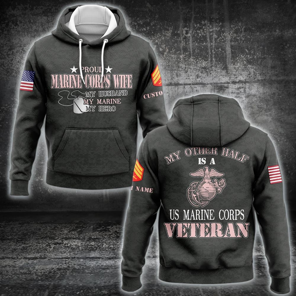 US Military - US Marine Corps - Hoodie - 999Custom.com