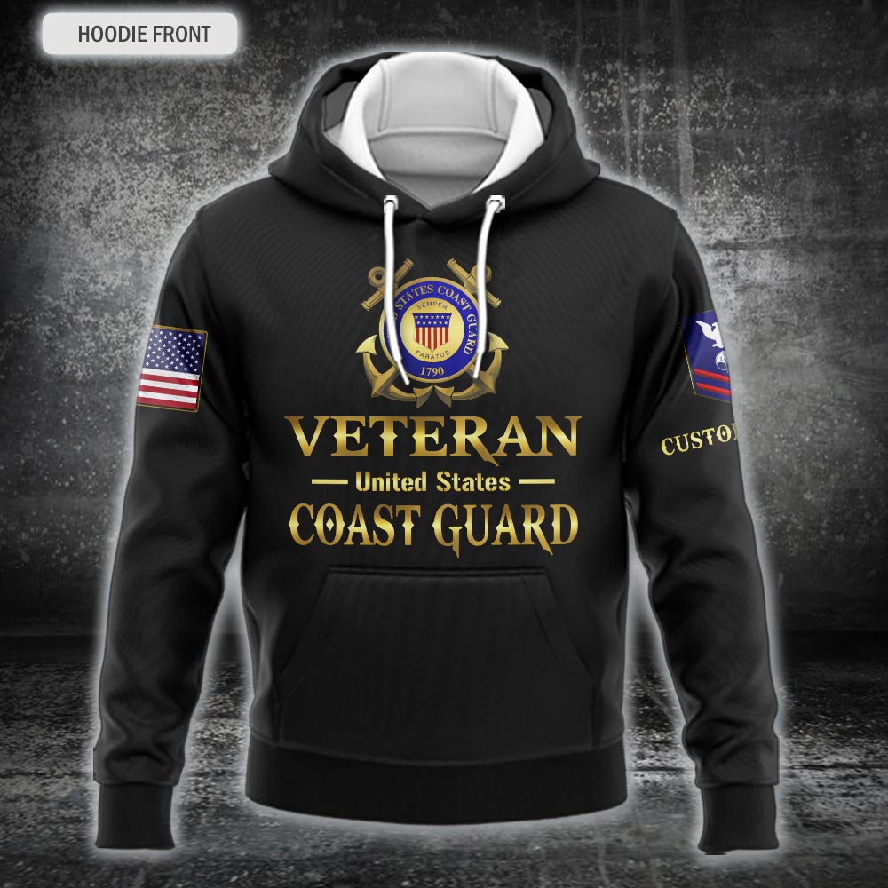 US Military - US Coast Guard - Hoodie - 999Custom.com