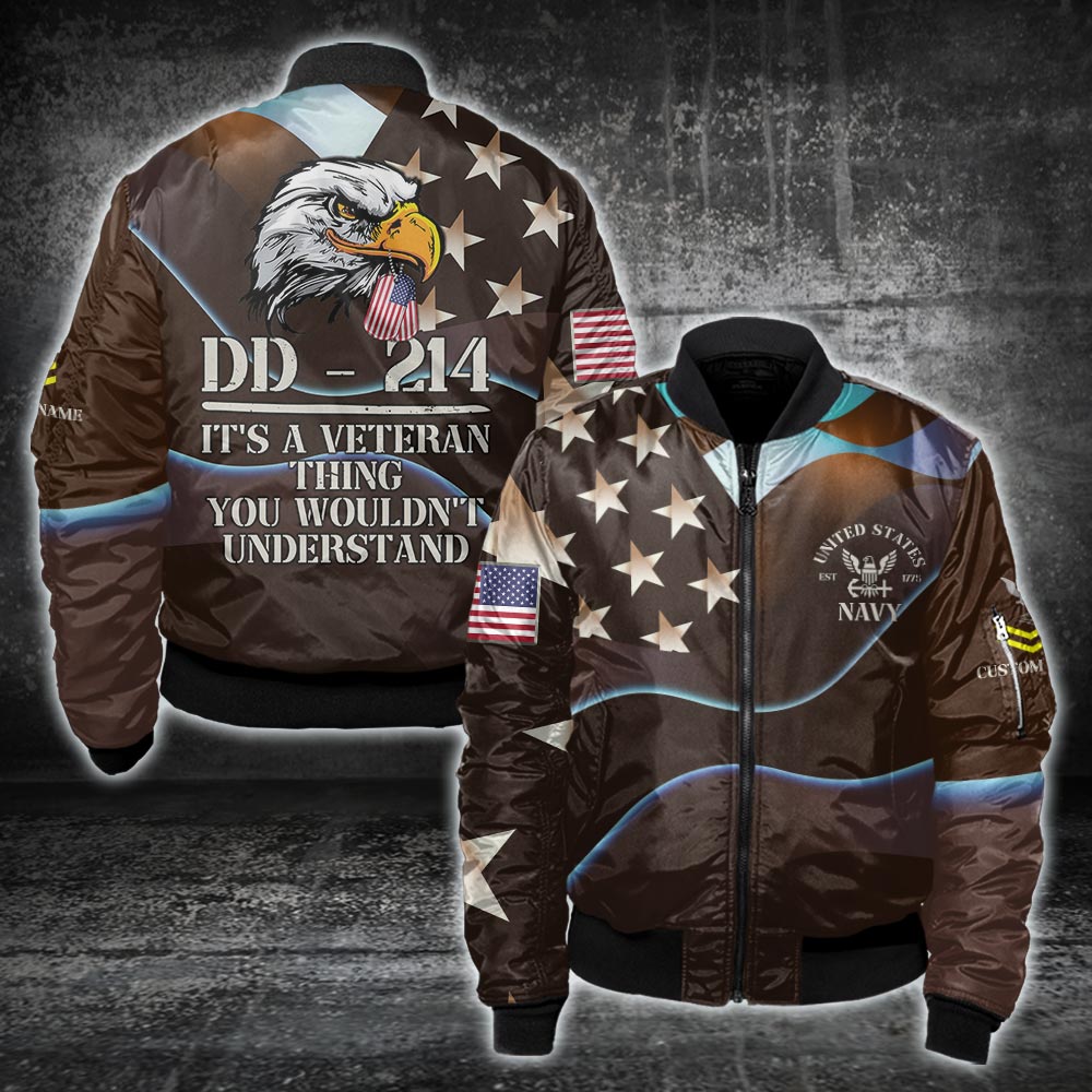 US Military - US Navy - Bomber Jacket - 999Custom.com