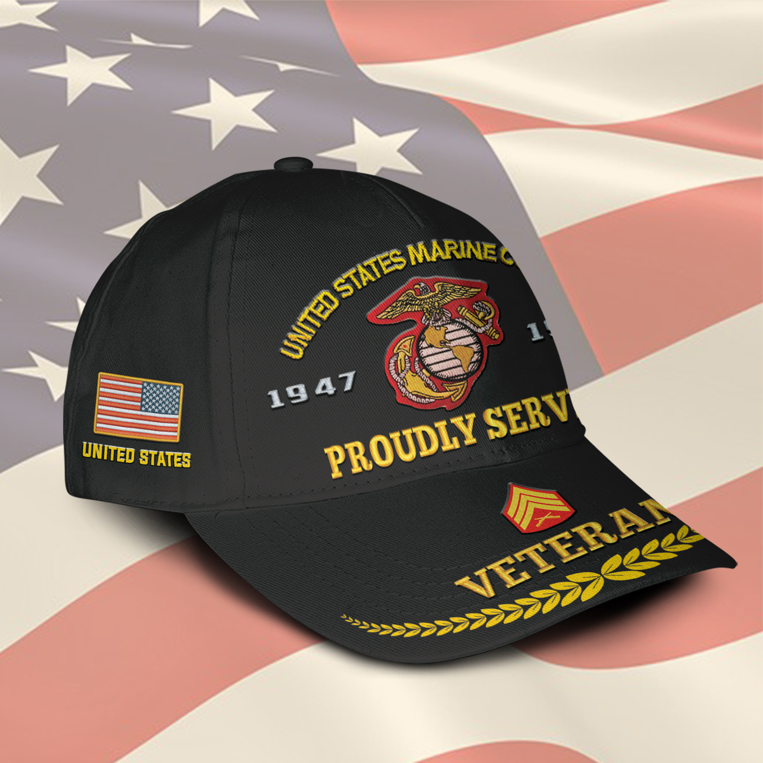 Marine Mos Embroidered Cap– TKA0882 - 999Custom.com