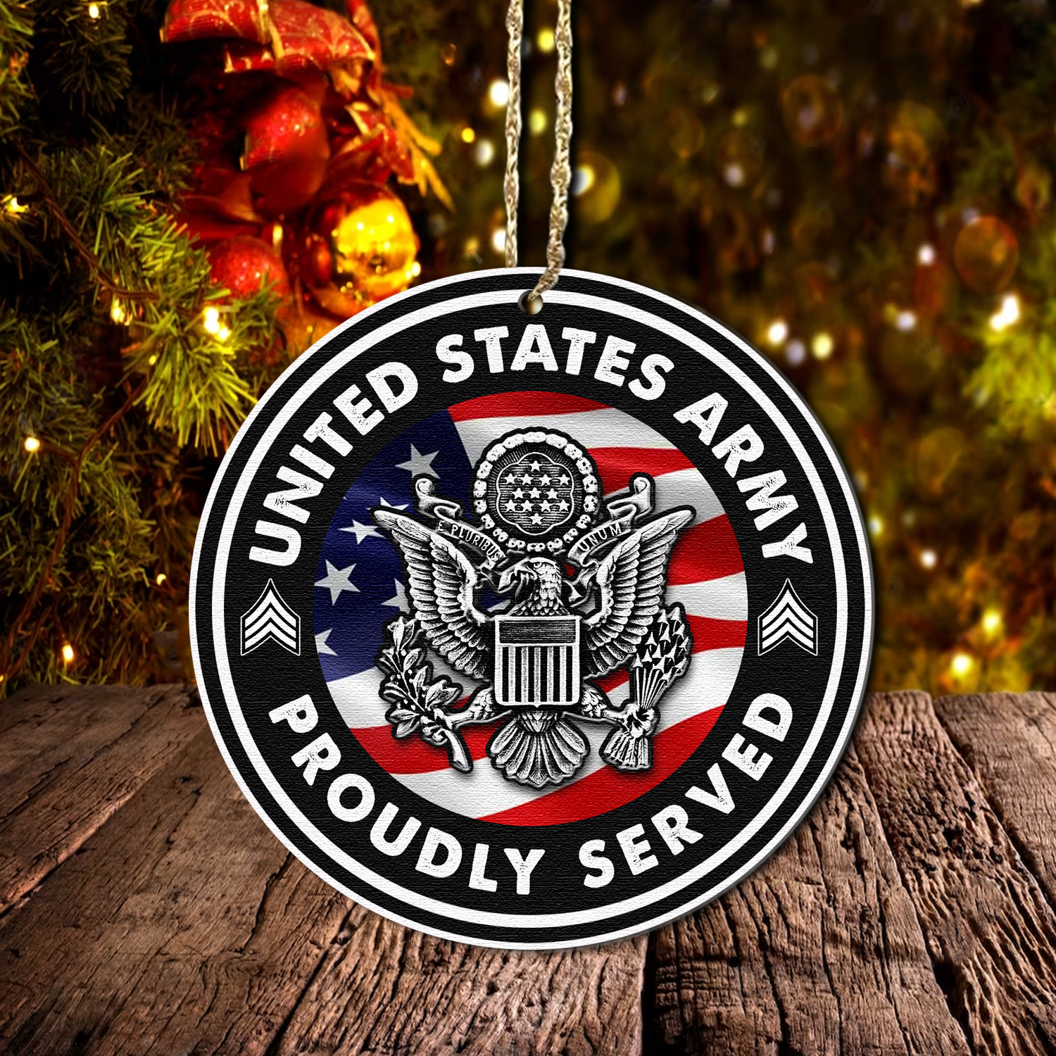 US Army - Wooden Ornament Pack 3 - 999Custom.com