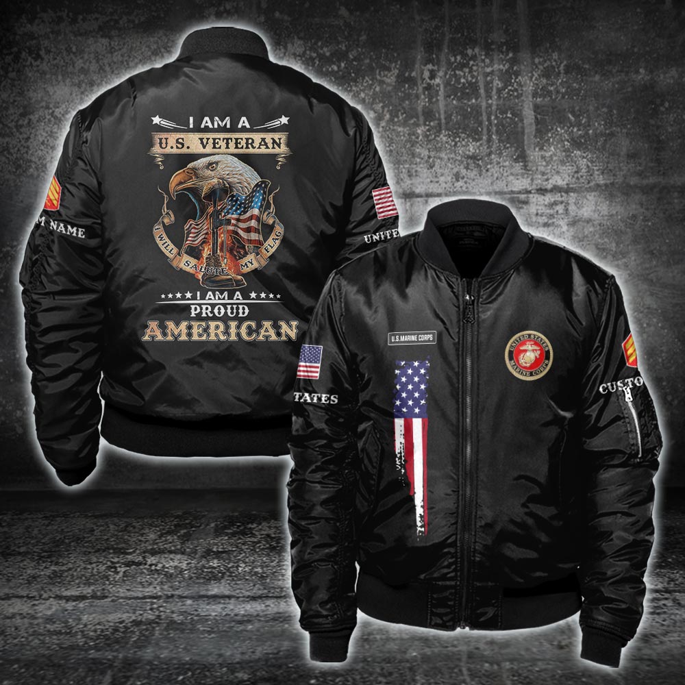 US Marine Corps - Bomber Jacket - 999Custom.com