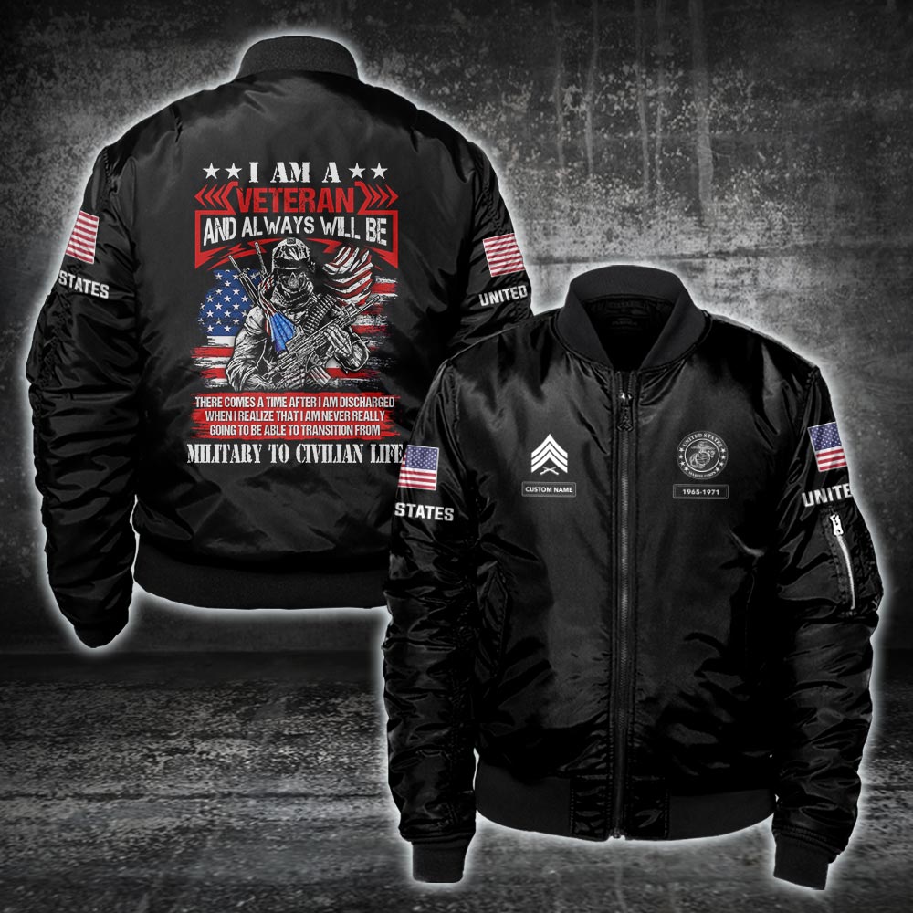 US Marine Corps - Bomber Jacket - 999Custom.com