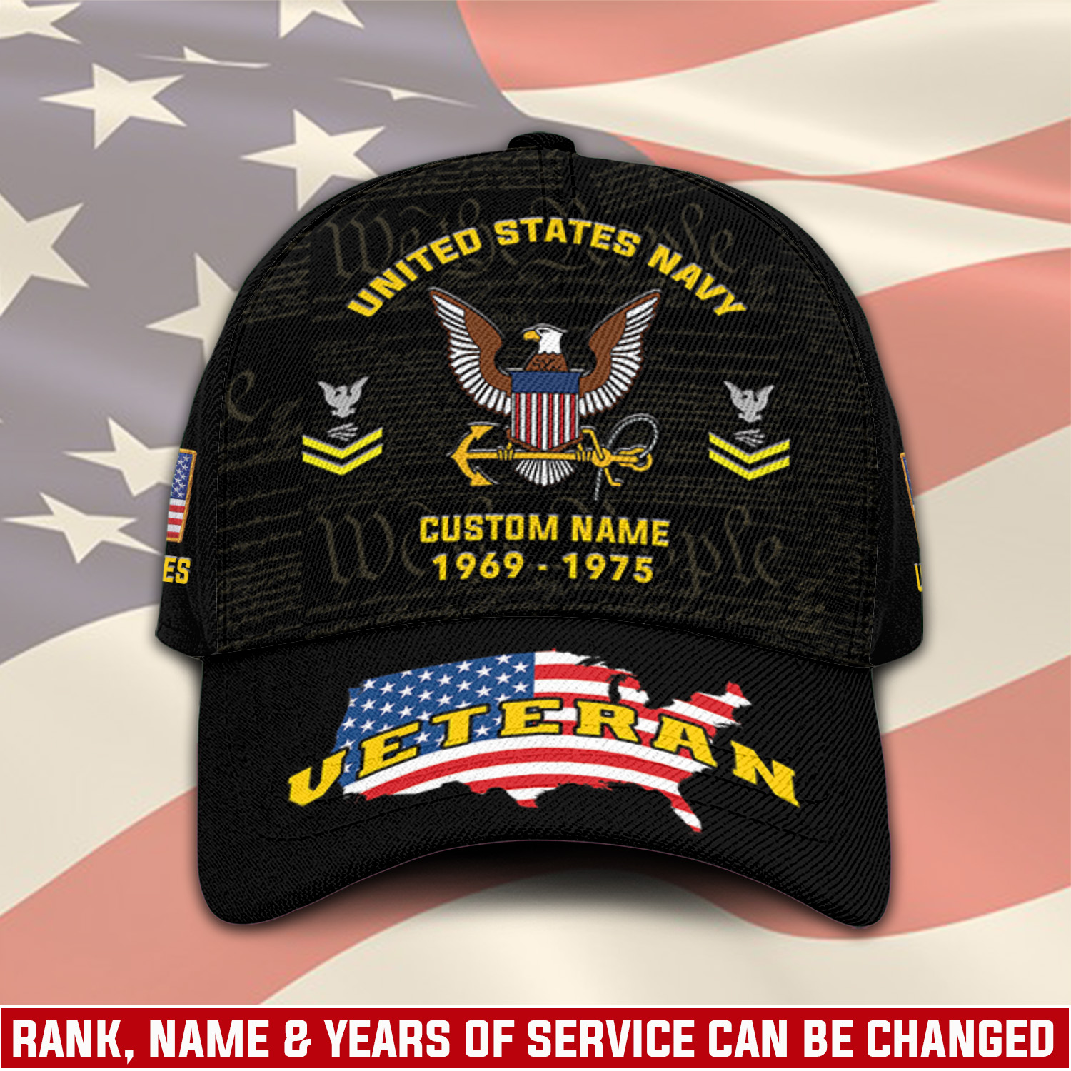 US Navy - Classic Cap - 999Custom.com