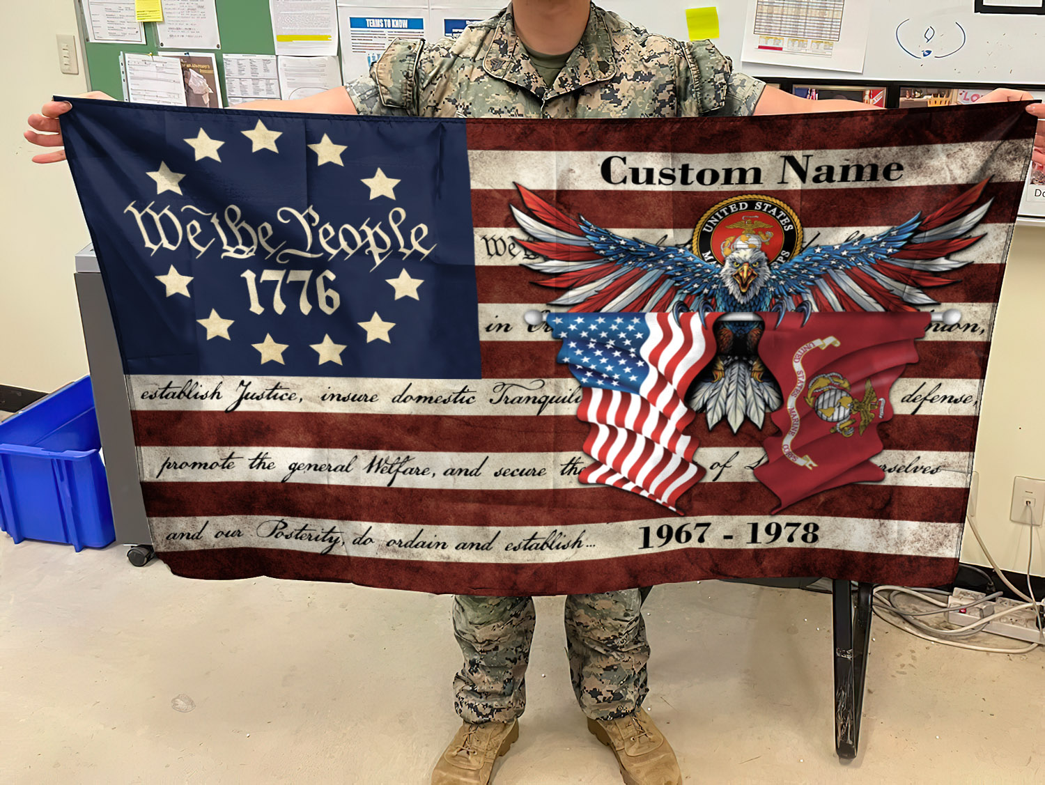 US Marine Corps - Flying Flag 3×5 Feet(90×150 Cm) - 999Custom.com